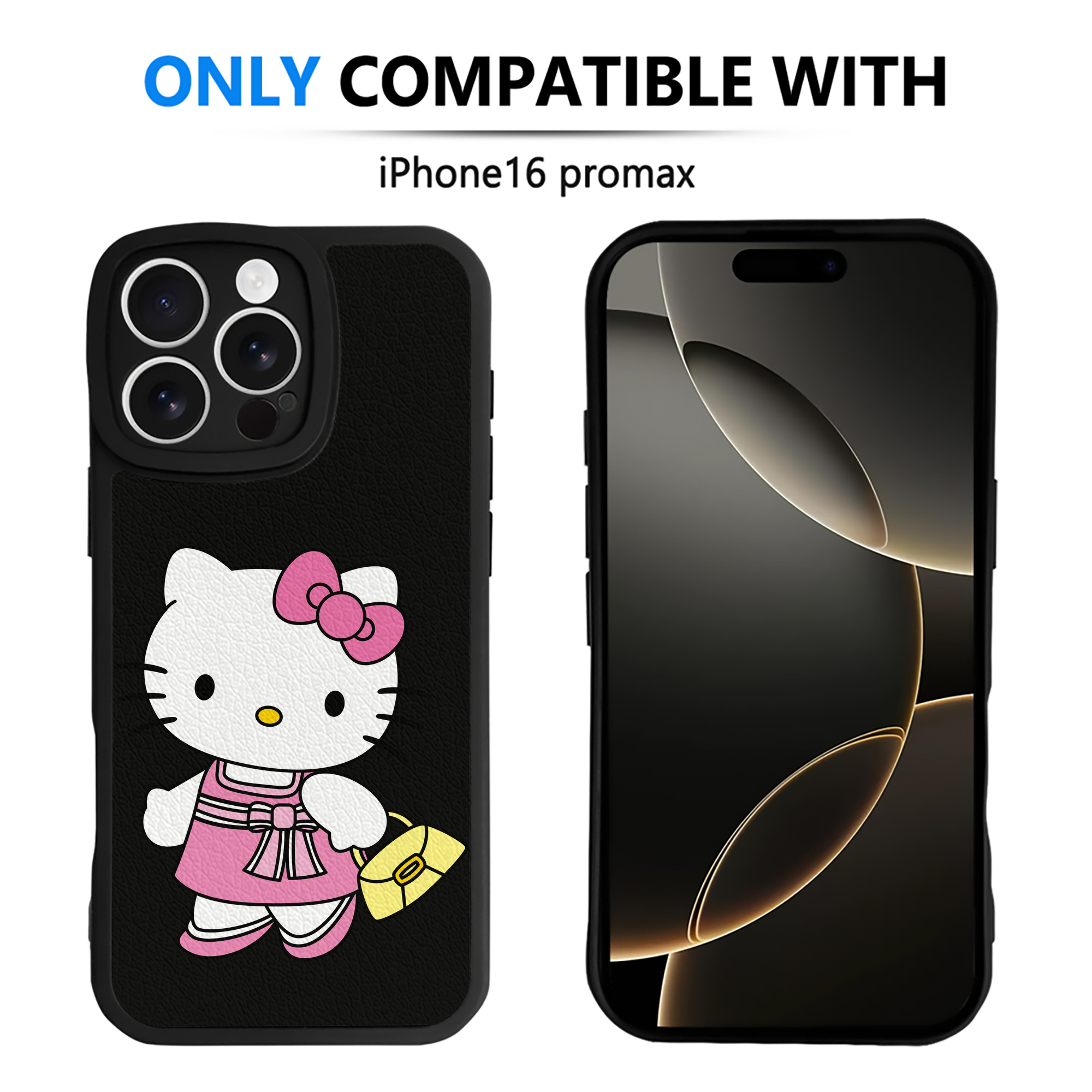 （画像用） Hello Kitty ハローキティ 【iPhone 16シリーズ対応】シリコンスマホケース（レザー調） 材質：シリコン